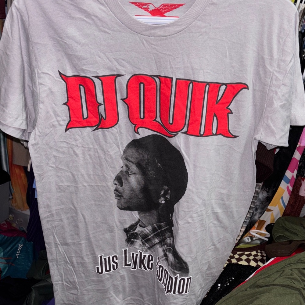 New DJ Quik Jus Lyke Compton Graphic Tee - Light Gray